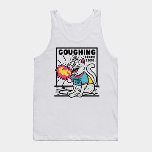 Cat coughing Tank Top